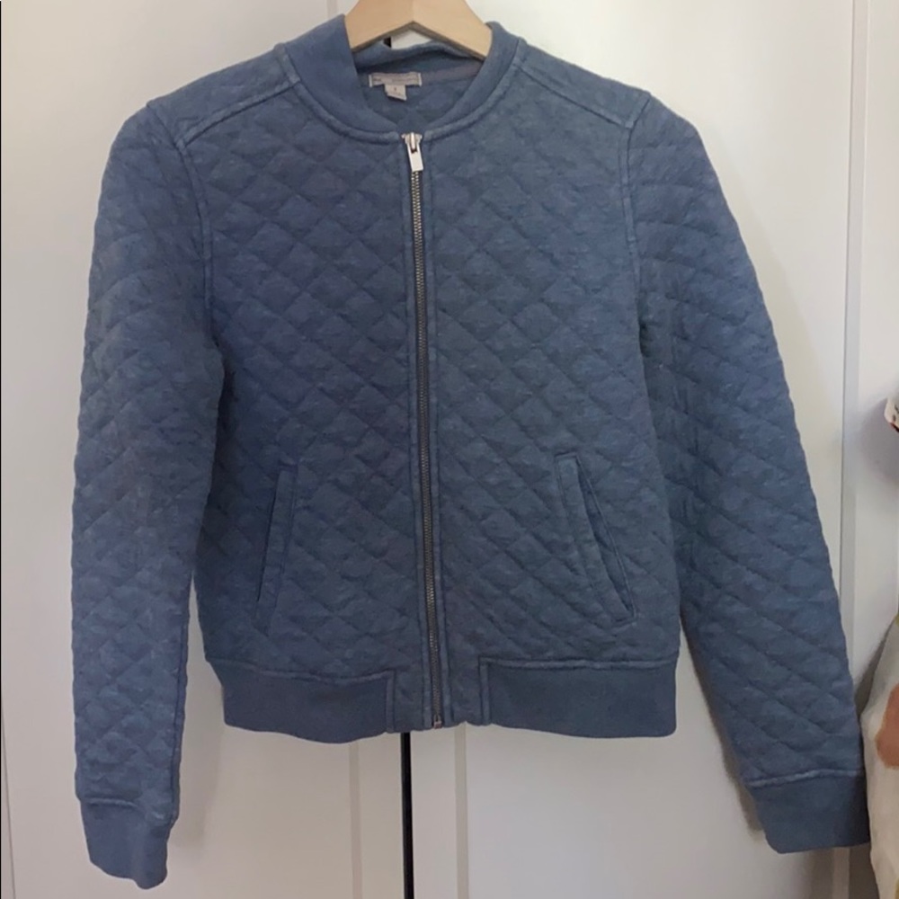 Quilted bomber jacket